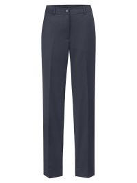 Business Hose Damen Dunkelblau Regular Fit mit hoher Leibhöhe